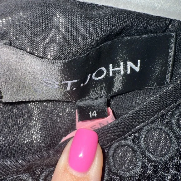 Elegant Black Lace Dress - Picture 3 of 5